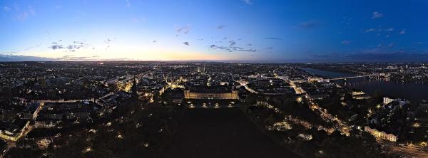 Panorama of Bonn city center.